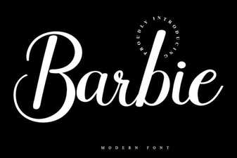 Barbie Fonts for Fun Craft & Design Projects