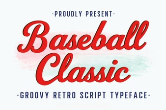 Baseball Typography for Creative Design Projects